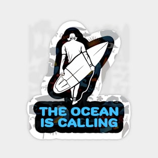 THE OCEAN IS CALLING Sticker